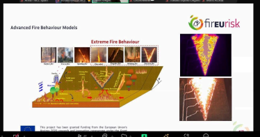 Fig 2. Presentación sobre Advanced Fire Behaviour Models. 